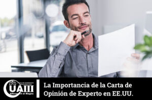 La Importancia de la Carta de Opinión de Experto en Estados Unidos